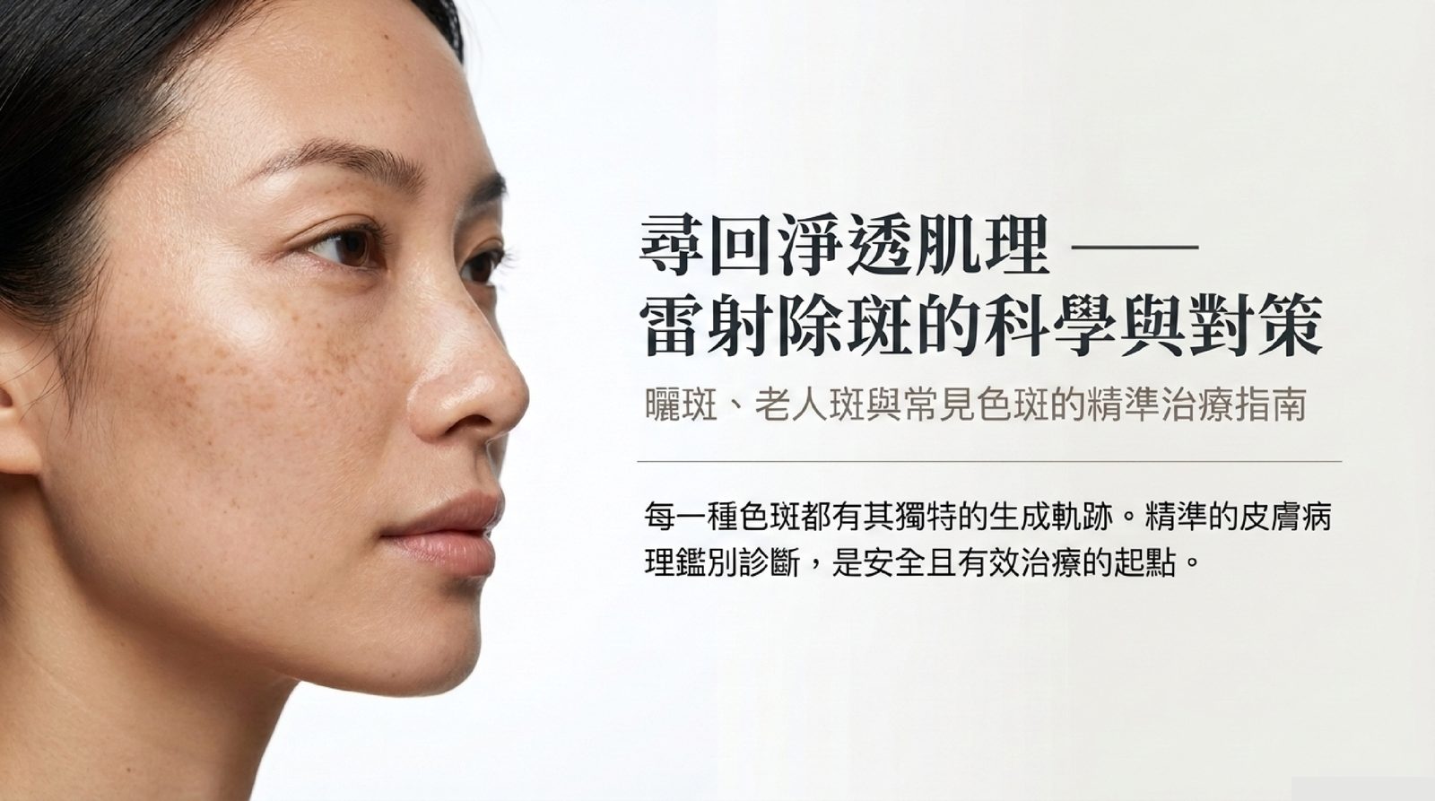 雷射除斑:曬斑與老人斑鑑別