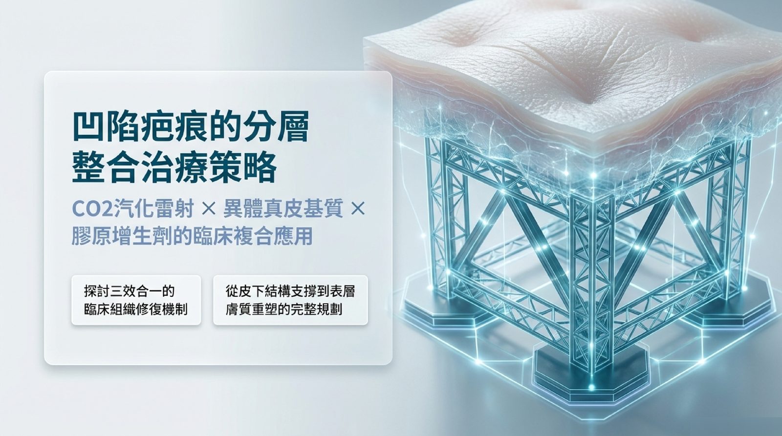 台北凹疤治療:三層整合療程