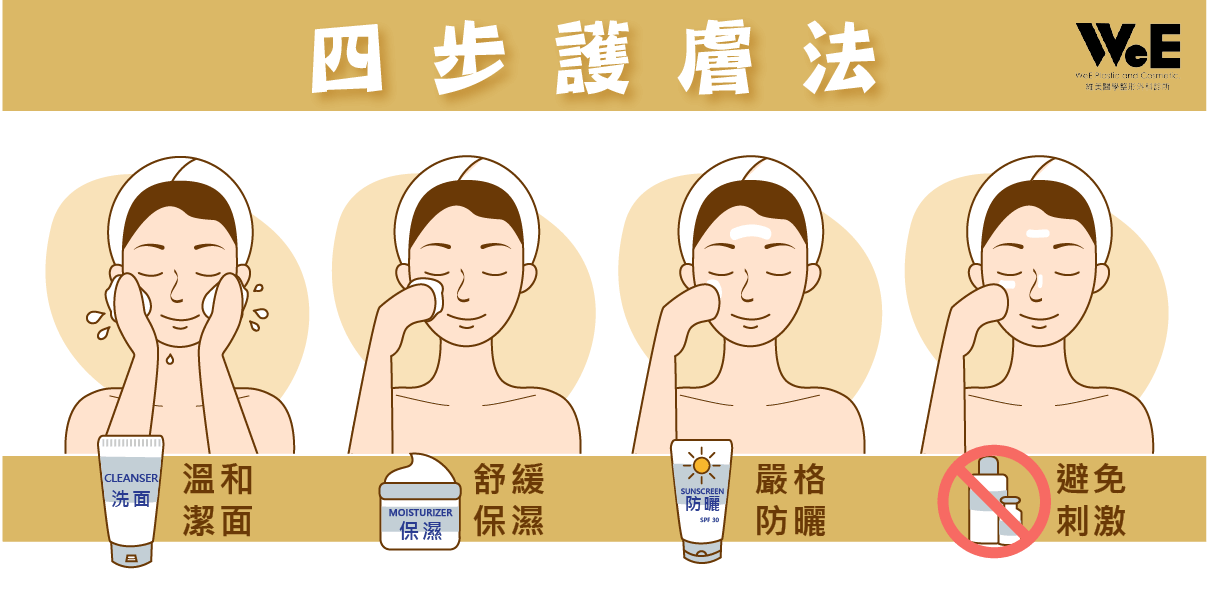 敏感性肌膚-四步護膚法